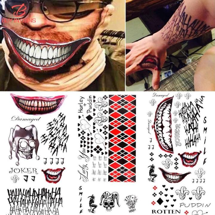 Small Joker Haha Tattoo - Temu
