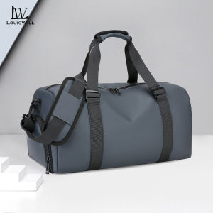 LouisWill Mens Travel Bag Sports Bag Fashion Luggage Bag Waterproof Fitness Bag Handbag Outdoor Sling Bag Gym Fashion Men Women Dry Wet Separation Portable Travel Yoga Swimming Bag