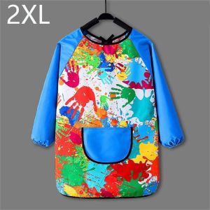 AGONIE SPORTS Polyester Kids Painting Apron Long Sleeved Cosplay Costume Baking Bibs Waterproof Cooking Apron