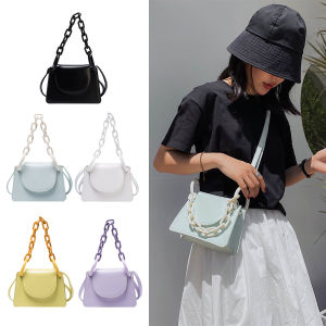 Túi Xách Đeo Vai BAGOO Cho Nữ Túi Đeo Chéo Bằng Da PU Dây Xích Acrylic Thanh Lịch Thời Trang Mới Nhất 2020