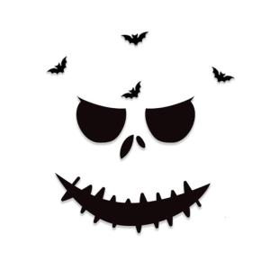 Fabric Skeleton Hand Pumpkin Door Decoration For Halloween Home Office Wall Window Foldable Sticker Party Supplies