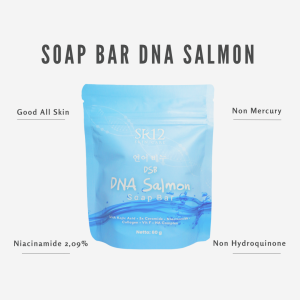 DNA Salmon SR12 Bar Soap - Membantu Mencerahkan dan Meratakan Warna Kulit Wajah