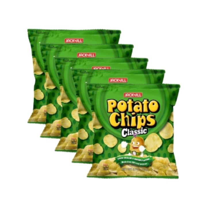 Jnj Potato Chips Sour Cream 22g - Pack of 5s | Lazada PH