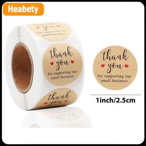 【2-3 days delivery】 500pcs Thank You Round Sticker Scrapbook Letter Handmade Stickers Seal Labels Stickers Wedding Gift Flower Decoration
