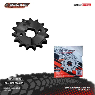 Scarlet Racing - Gear Gir Depan Black Series CRF 428 - 14T 15T 16T