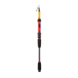 RBJ4 Ultralight Telescopic Fishing Rod Carbon Fiber Non-slip Handle Spinning Fishing Rod Durable Comfortable Grip Portable Fishing Pole Outdoor