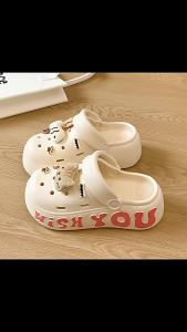 New Cartoon Cute Clogs For Women Summer Outdoor Wear Student Dormitory EVA Thick-Soled Closed-Toe Shoes Beach Sandals For Women Wholesale