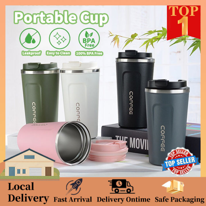 380 510ML Coffee Mug Thermos Insulated Tumbler Coffee Travel Mug