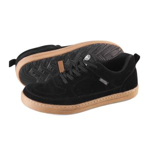 DENZEL DZ 133 Black Sepatu Sneakers Pria Hitam Premium
