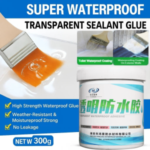 Super Waterproof Transparent Sealant Glue 300g Roof Wall Cracks Tile Repair Agent Waterproof Roof Paint Bathroom Coating Waterproof Sealant No Leaking