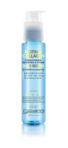 GIOVANNI Biotin & Collagen Hair Serum - Hair Strengthening Smoothing & Styling Vegan Cruelty-Free Infused with Natural Botanical Ingredients Salon-Quality For Healthy-Looking Hair - 2.75 Oz