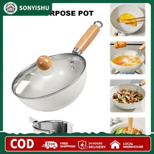 【New Arrival】 Ceramic Woks & Stir-Fry Pans with Lid Induction Cookware for Cooking