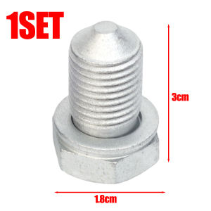 4PCS Car Oil Drain Screw Washer Set N90813202 Engine Oil Pan Gearbox Oil Drain Screw Bolt Replaceable Accessories for Volkswagen Audi
