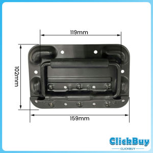 ราคาต่อ 1 ชิ้น มือจับสปริงเบ้าลอย อุปกรณ์แร็ค รุ่นนี้ไม่เจาะไม้ ที่จับแบบพับได้อุตสาหกรรม flight case handle