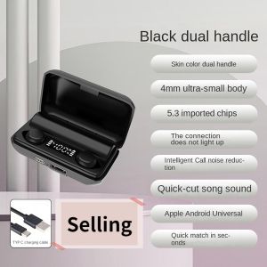 Mini Tai nghe bluetooth TWS nhỏ vô hình tai nghe nhỏ hai tai ngủ Tai nghe không dây siêu tuổi thọ pin dài Earbuds