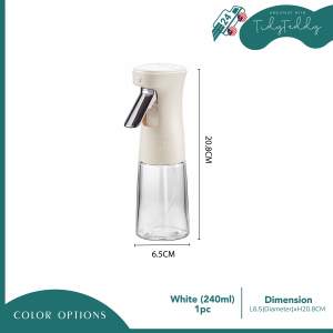 【READY STOCK】TIDY Nordic Modern Upgraded Oil Spray C Oil Bottle Sauce Condiment Kitchen Organizer Food Storage Minimalis