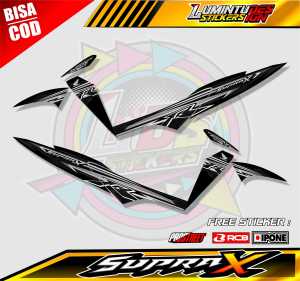 STRIPING VARIASI HONDA SUPRA X  / STICKER LIST MOTOR SUPRA X
