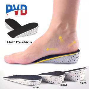 PVD 1Pair Hard Breathable Memory Foam Height Increase Insoles Invisible Heel Height Increase Insert Shoe Lift Insoles Lift Insoles for Men Women
