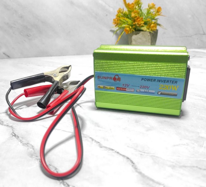 JUAL Power Inverter 220W SUNPRO DC 12V TO AC 220V HIGH QUALITY