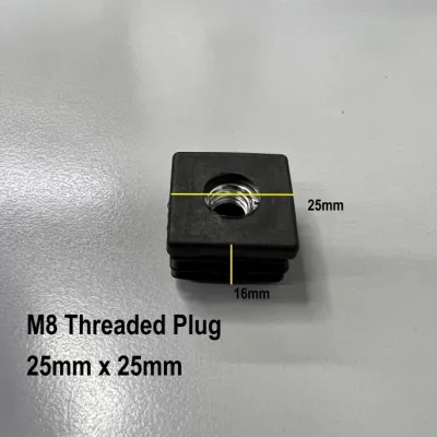 M8 Plastic threaded adjustable stopper / Wheel Roller Furniture Caster Trolley Swivel Roda Perabot Threaded Plug