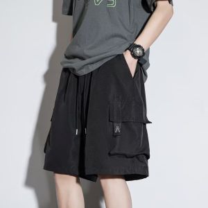 Korean Cargo Shorts Seluar Kargo Seluar [5XL]Men Cargo Short Pants Khaki Shorts Casual Summer Half Pant with Back Pocket