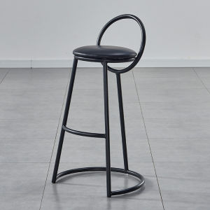 UrbanSpace SG- Modern Bar Chair Creativity Chair Home Leather Velvet High Chair Nordic Minimalist Stool High Stool