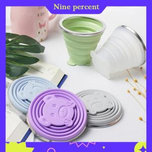Nine Percent Folding Cup Foldable Collapsible Telescopic Silicone Water Bottle Teacups