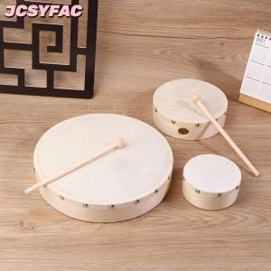 JCSYFAC Khung Trống 4 6 7 8 9 10 Inch Tay Trống Gỗ Trống Với Trống Thanh Thiết Lập Trò Chơi Âm Nhạc Trẻ Em Giáo Dục Đồ Chơi Bộ Gõ Nhạc Cụ