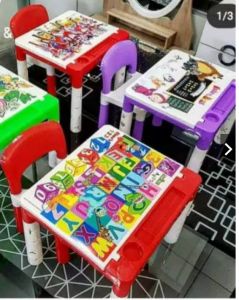 SET MEJA DAN KURSI ANAK NAIBA KARAKTER LUCU 1251 MEJA KURSI SET BELAJAR ANAK