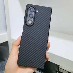 New for Samsung Galaxy Z Fold5 Foldable Phone Case Simple and High-End Feel Aramid Fiber Cover