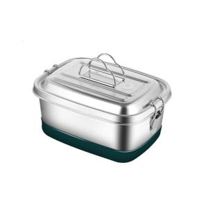 Leak Proof Lunch Storage Container Portable Stainless Steel Container Lunch Case for Convenient Meal Carry