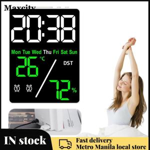 Digital Travel Alarm Clock with Temperature Indoor Humidity for Bedrooms Office