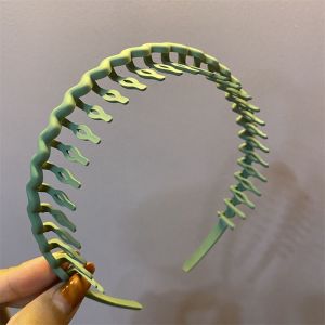KODUS Personality Creative Sweet Non-slip Wth Gear Gilrl Headband With Tooth Braided Headband Summer Female Hair Accessories Girl Headband Korean Style Headwear Wave Hair Hoop