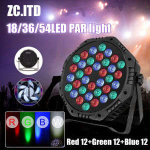 36/54 LED Stage Light RGB Strobe Par lgiht Sound Sensor DMX512 Disco DJ Bar Lighting Show with Remote Control