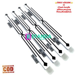 paket 4buah gagang tarikan pegangan handle pintu rumah minimalis pilihan panjang 33cm 45cm dan 60cm bahan stainless steel untuk pintu depan model geser dan tarik