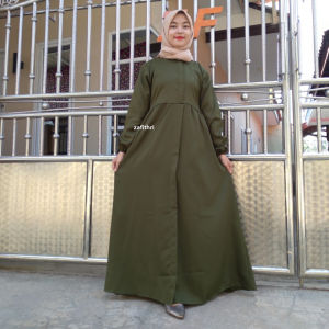 Gamis Lebaran Basic Babydoll Jumbo Moscrepe