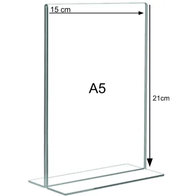 Tent Holder / Tent Card Akrilik / Papan Nomor Meja A5