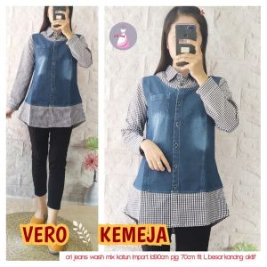 OFFICE TOP  KEMEJA KANTOR VERO TOP ATASAN WANITA BLOUSE KEMEJA WANITA KANTOR