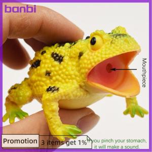 banbi Spoof Toy Simulation Frog Model Animal Toy Toad Tricky Scary Squeeze Sound Toys