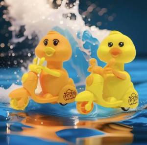Mainan Anak Bayi Tekan Meluncur Push Toys Bentuk Bebek Sepeda Motor Vespa Lucu Imut Fun Duck