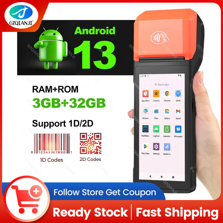 Android 13 Point Of Sale Pos System 58mm Thermal Printer Handheld