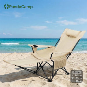 Camping Recliner Chair Foldable Kerusi Baring Lipat Outdoor Adjustable Portable Relax Chair Hiking