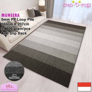 Tren-D-rugs Karpet permadani motif garis bulu alas ruang tamu tidur anti slip 160 cm x 207 cm - NMs