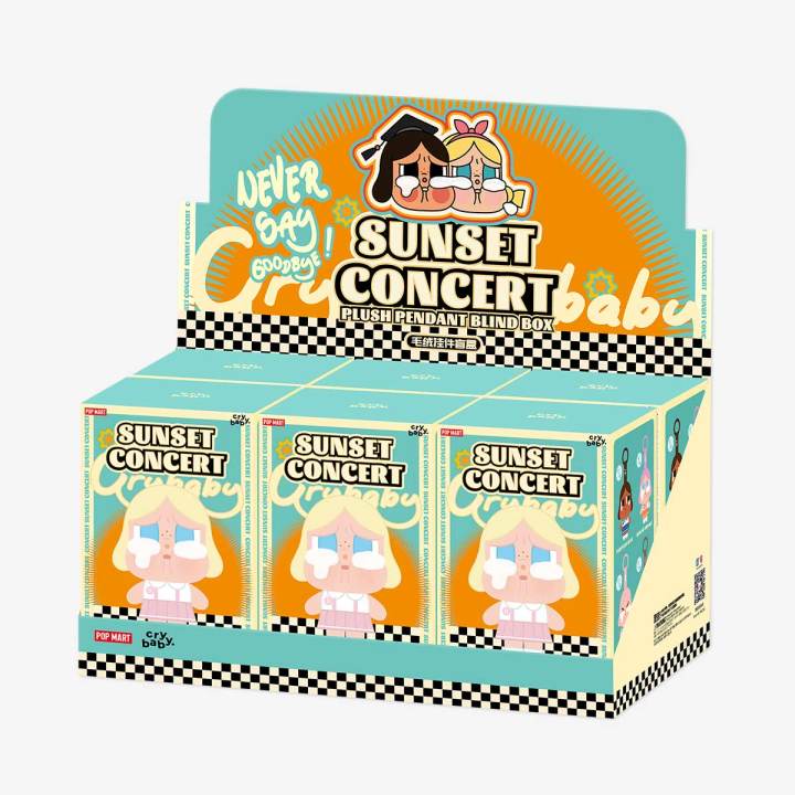 POP MART CRYBABY Sunset Concert Series Plush Pendant Blind Box