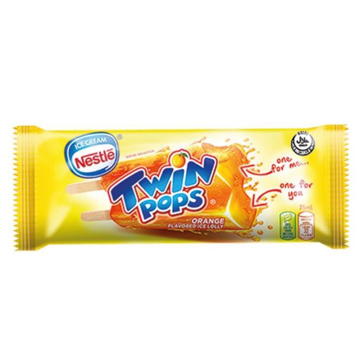 Nestle Orange Twin Pops Ice Cream 75ml | Lazada PH