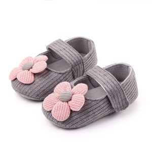 Sunny Rabbit bayi sepatu bayi dengan nonslip import motif bunga/sepatu prewalker KNIT ROSE sepatu anak bayi import B253