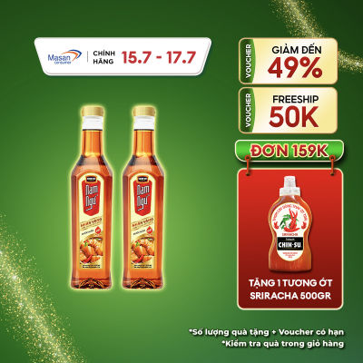 [15.7-17.7 Voucher 18% CHO ĐƠN TỪ 199k]Combo 2 Nước Mắm Nam Ngư Nhãn Vàng Chai 650ml