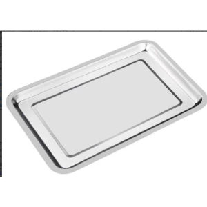 (2 IN 1) stainless steel mesh tray + oven tray oil drain / best cooking food baking grilled fried KE【Fast delivery】COD