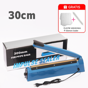 Impulse Sealer  Mesin Sealer plastik mesin sealer Tangan 300mm / 30cm mesin pres plastik