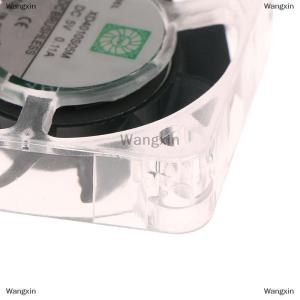 [COD] Wangxin 40x40x10มม. 4010 DC 5V พัดลมไร้แปรง0.11A พร้อมไฟ LED สีฟ้าสำหรับฮีทซิงค์คูลเลอร์หม้อน้ำสำหรับชิ้นส่วนเครื่องพิมพ์3D